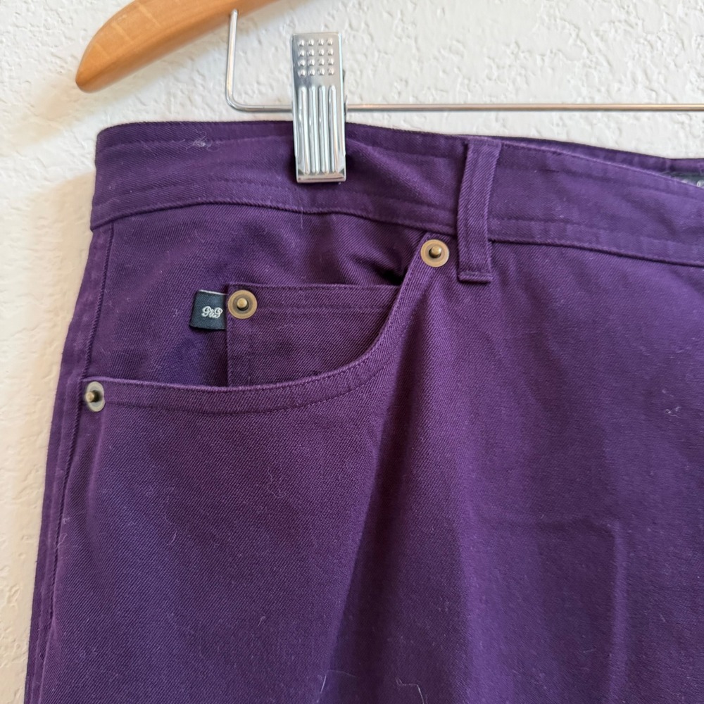 Peck & Peck Collection Purple Straight Leg Cotton Stretch Pants Womens Size 16 - Picture 5 of 12